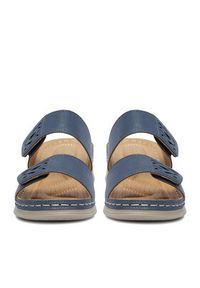 Go Soft Klapki CEO-WYL05010-11 Niebieski. Kolor: niebieski. Materiał: skóra #8