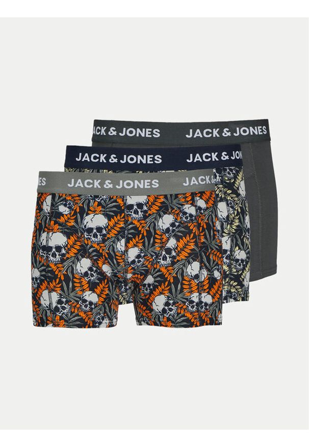 Jack & Jones - Jack&Jones Komplet 3 par bokserek Hugo 12263738 Kolorowy. Materiał: bawełna. Wzór: kolorowy