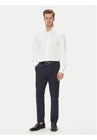 BOSS Koszula P-Hank 50503356 Biały Slim Fit. Kolor: biały. Materiał: syntetyk