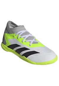 Adidas - Buty piłkarskie adidas Predator Accuracy.3 In Jr IE9449 białe białe. Zapięcie: sznurówki. Kolor: biały. Materiał: guma, syntetyk. Sport: piłka nożna #3
