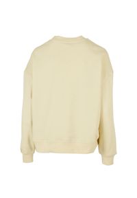 BUILD YOUR BRAND - Bluza Damska Dekolt W Szpic Oversized. Kolor: żółty