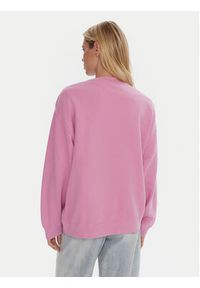 Quiksilver Bluza Essential Crew EQWFT03190 Fioletowy Standard Fit. Kolor: fioletowy. Materiał: bawełna #5