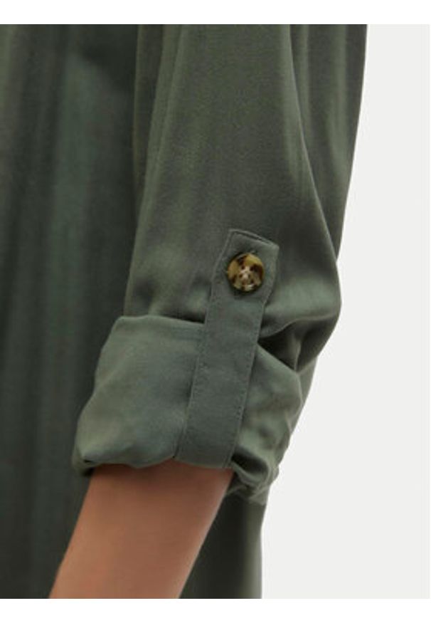 Vero Moda Koszula Bumpy 10275283 Zielony Regular Fit. Kolor: zielony. Materiał: wiskoza