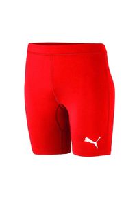 Puma - Spodenki Damskie Liga Base Layer. Kolor: czerwony. Sport: turystyka piesza