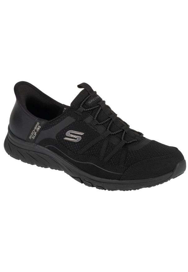 skechers - Buty sportowe Sneakersy damskie, Slip-ins: Gratis Sport - Leisurely. Kolor: czarny. Model: Skechers Sport. Sport: turystyka piesza