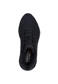 skechers - Adidasy Skechers Tres-air Uno - Ah -, Kobiety. Kolor: czarny. Materiał: materiał, syntetyk. Sport: turystyka piesza