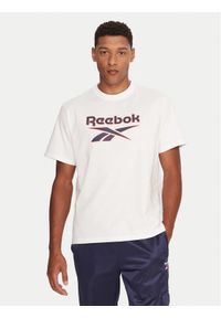 Reebok T-Shirt RK25157CCM Biały Regular Fit. Kolor: biały. Materiał: bawełna