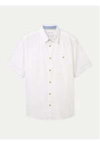 Tom Tailor Koszula 1042351 Biały Regular Fit. Kolor: biały. Materiał: bawełna #4