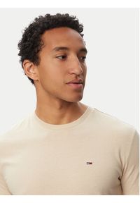 Tommy Jeans T-Shirt Jaspe Htr Tee Ext DM0DM20363 Beżowy Slim Fit. Kolor: beżowy. Materiał: bawełna #5