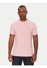 GANT - Gant T-Shirt Shield 2003184 Różowy Regular Fit. Kolor: różowy. Materiał: bawełna