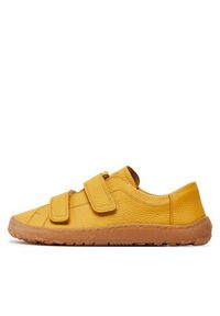 Froddo Sneakersy Barefoot Base G3130240-6 DD Żółty. Kolor: żółty. Materiał: skóra