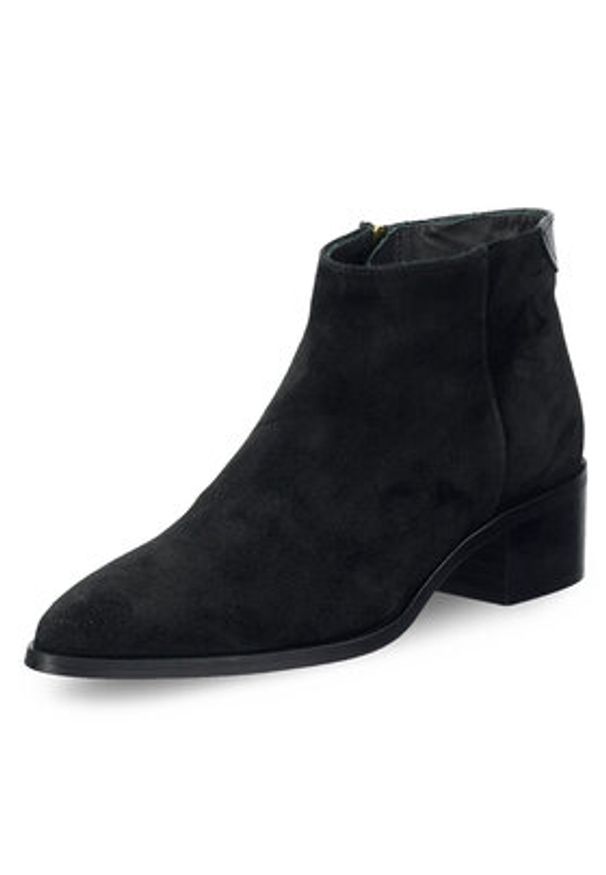 GANT - Gant Botki 31543091 Czarny. Kolor: czarny. Materiał: skóra, zamsz