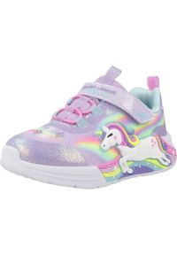 skechers - Buty SKECHERS UNICORN CHASER Fioletowy. Okazja: na co dzień. Kolor: czerwony, wielokolorowy, fioletowy, różowy. Materiał: syntetyk, tkanina #1
