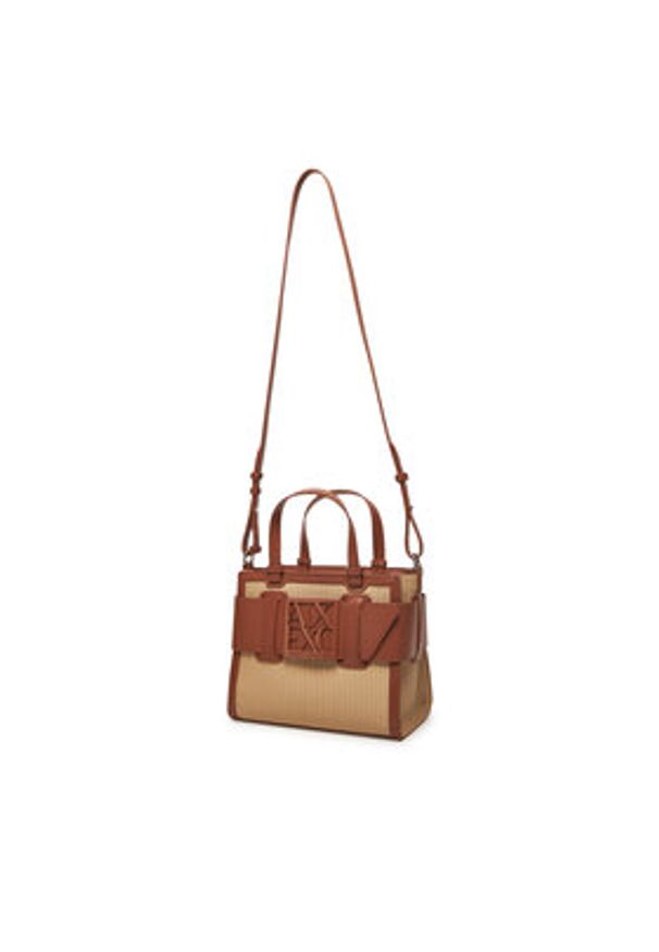 Armani Exchange Torebka XW000392 AF13673 U6164 Brązowy. Kolor: brązowy. Materiał: skórzane