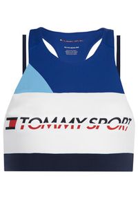 Tommy Sport Biustonosz top S10S100200 Kolorowy. Materiał: syntetyk. Wzór: kolorowy. Styl: sportowy