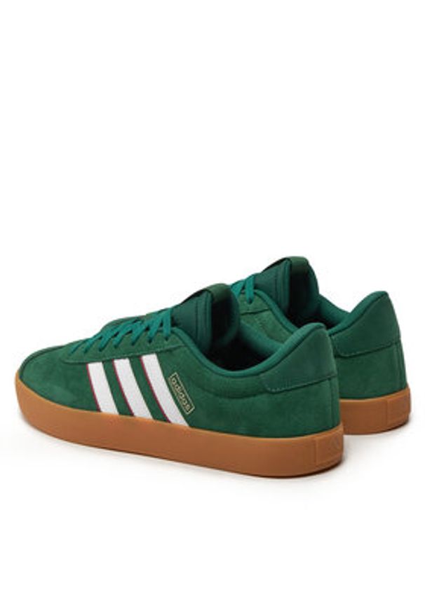 Adidas - adidas Sneakersy Vl Court 3.0 IH4790 Zielony. Kolor: zielony. Materiał: skóra, zamsz