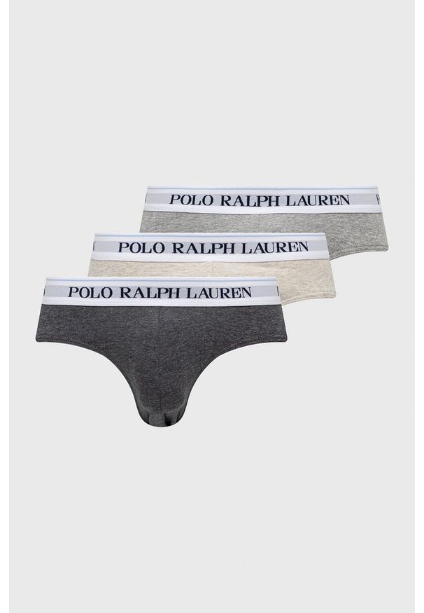 Polo Ralph Lauren slipy (3-pack) 714840543008 męskie kolor szary. Kolor: szary