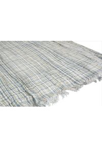 V. Fraas - Lekki (Przejściowy) Szalik z Naturalnej Wiskozy - Fraas - Popiel i Beż, Drobna Krateczka. Kolor: beżowy. Materiał: wiskoza. Sezon: lato. Styl: elegancki, klasyczny #4
