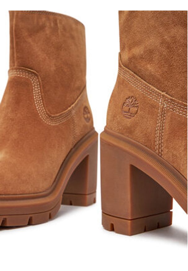 Timberland Botki Allington Heights Mid TB0A26WAEIZ1 Beżowy. Kolor: beżowy. Materiał: zamsz, skóra