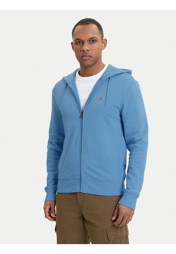 Napapijri Bluza Balis NP0A4HHV Niebieski Regular Fit. Kolor: niebieski. Materiał: bawełna