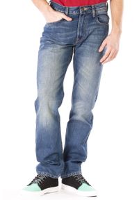 Lee - LEE BLAKE MĘSKIE SPODNIE JEANSOWE WORN BLUE L730DFMY