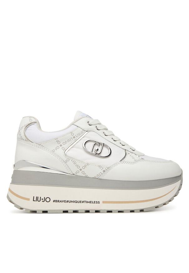 Liu Jo Sneakersy Plus 01 BF5011 PX776 Biały. Kolor: biały. Materiał: skóra