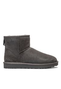 Ugg - UGG W Classic Mini II Buty zimowe damskie. Okazja: na plażę. Kolor: szary. Materiał: materiał. Sezon: zima. Styl: młodzieżowy #5