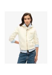 Superdry - Bluza z kapturem z logo Essential. Typ kołnierza: kaptur. Kolor: biały. Materiał: poliester, bawełna #1