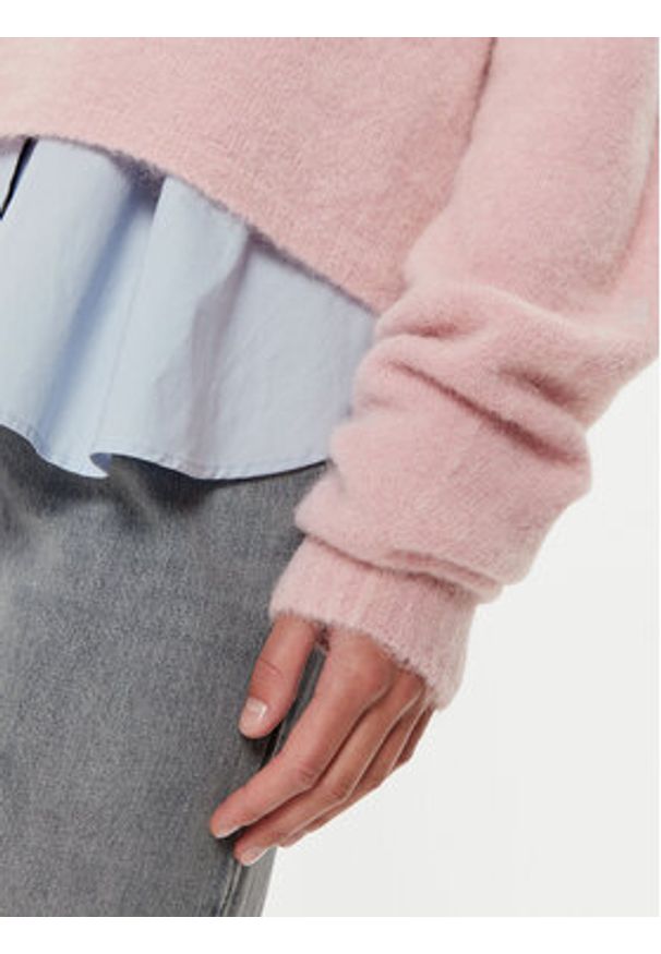 Marella Sweter Ovidio 2423366202 Różowy Regular Fit. Kolor: różowy. Materiał: syntetyk