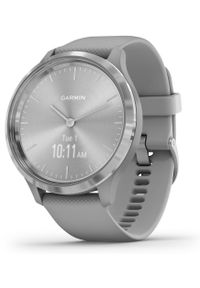 GARMIN - Garmin smartwatch vivomove 3 Powder Gray/Silver, Silicone. Rodzaj zegarka: smartwatch. Kolor: szary. Styl: klasyczny #1