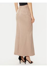 Guess Spódnica maxi W5RD51 WE0L0 Beżowy Regular Fit. Kolor: beżowy. Materiał: syntetyk #4