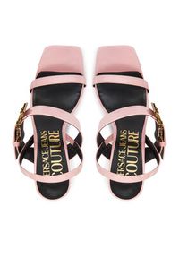 Versace Jeans Couture Sandały 78VA3S71 Różowy. Kolor: różowy. Materiał: skóra