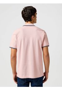 Wrangler - MESKA KOSZULKA WRANGLER POLO SHIRT SILVER PINK 112362688. Typ kołnierza: polo #2