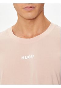 Hugo T-Shirt Linked 50518646 Różowy Relaxed Fit. Kolor: różowy. Materiał: bawełna #3