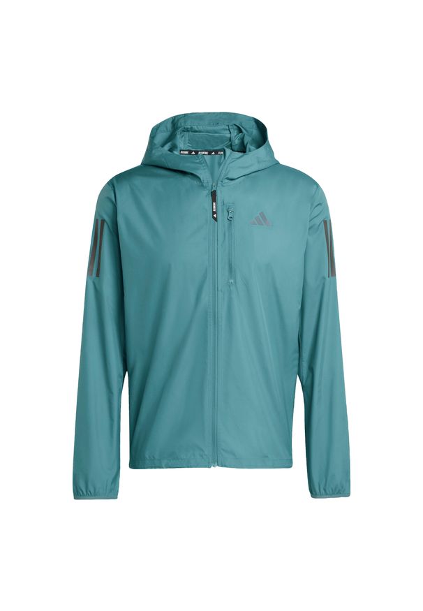 Adidas - Kurtka adidas Own the Run. Kolor: zielony. Sport: bieganie