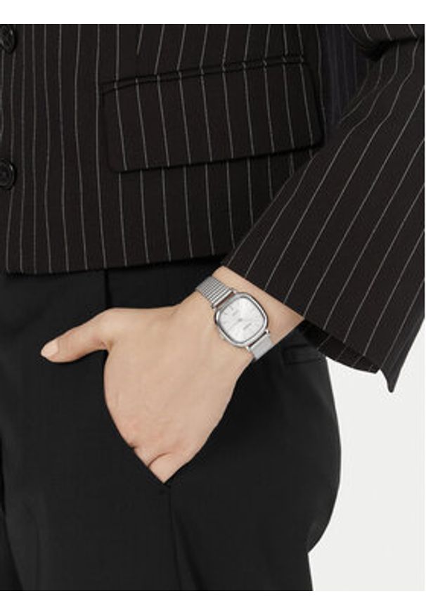 Casio Zegarek LTP-B166D-7AVEF Srebrny. Kolor: srebrny