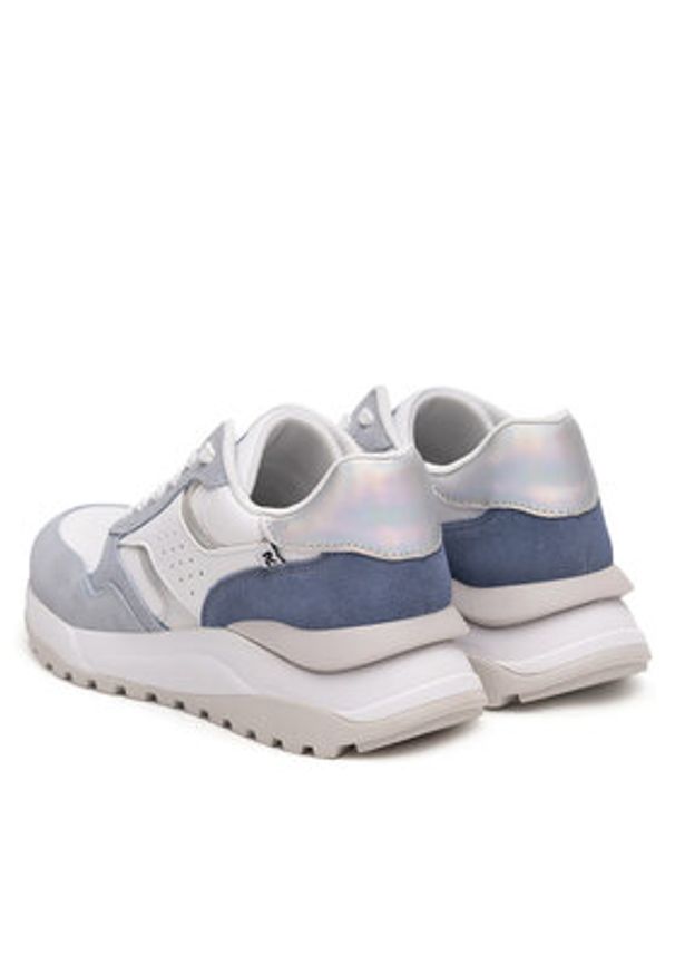 Rieker Revolution Lifestyle Sneakersy W2500-80 Niebieski. Kolor: niebieski. Materiał: zamsz, skóra