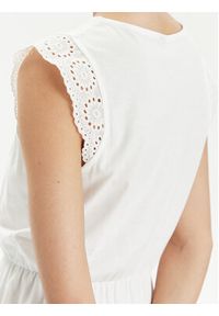 Vero Moda Sukienka letnia Emily 10305216 Biały Regular Fit. Kolor: biały. Materiał: bawełna. Sezon: lato #4