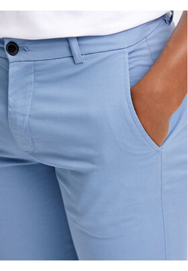 Lindbergh Szorty materiałowe 30-505044 Niebieski Slim Fit. Kolor: niebieski. Materiał: bawełna