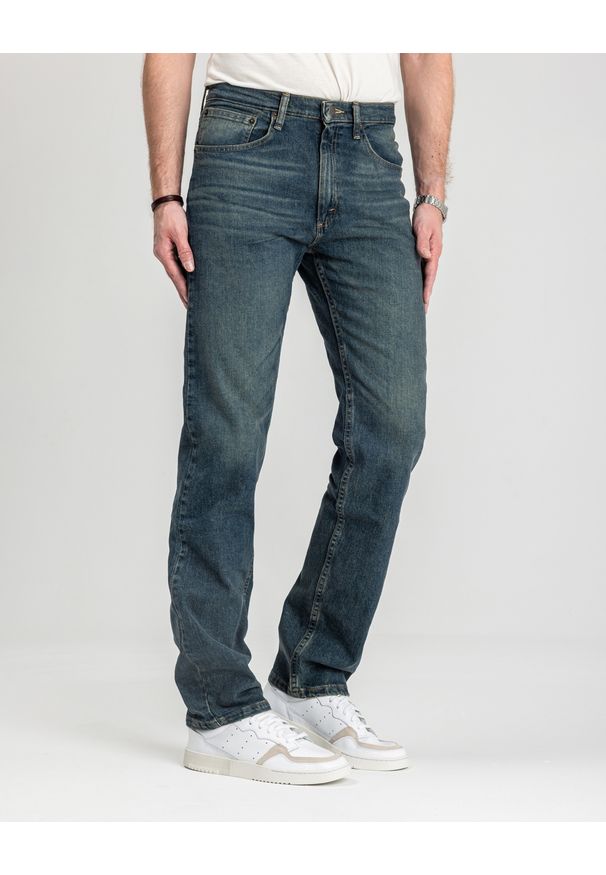 Męskie Spodnie Jeansowe Wrangler Regular Fit River 112352955. Styl: elegancki, klasyczny