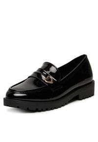 DeeZee Loafersy HXG2108-89 Czarny. Kolor: czarny. Materiał: syntetyk, materiał