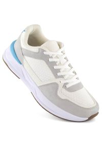 Buty sportowe damskie sznurowane białe Atletico WY23593. Kolor: biały
