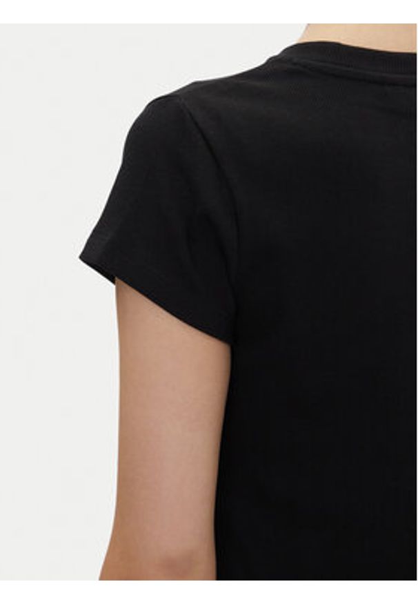 Pepe Jeans T-Shirt PL506037 Czarny Regular Fit. Kolor: czarny. Materiał: bawełna