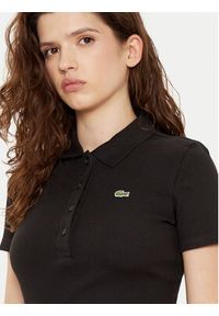 Lacoste Polo DF5377 Czarny Slim Fit. Typ kołnierza: polo. Kolor: czarny. Materiał: bawełna #5