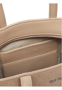 Calvin Klein Torebka Ck Must Small Tote_Mono K60K613023 Brązowy. Kolor: brązowy. Materiał: skórzane #3