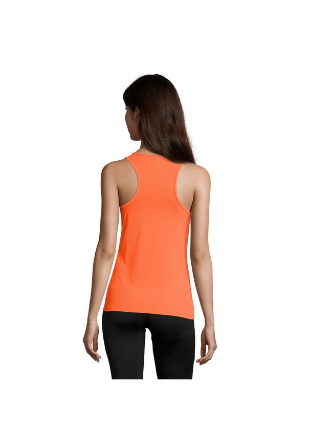 SOL'S - Damski Sportowy Podkoszulek. Kolor: żółty, wielokolorowy, pomarańczowy. Styl: sportowy