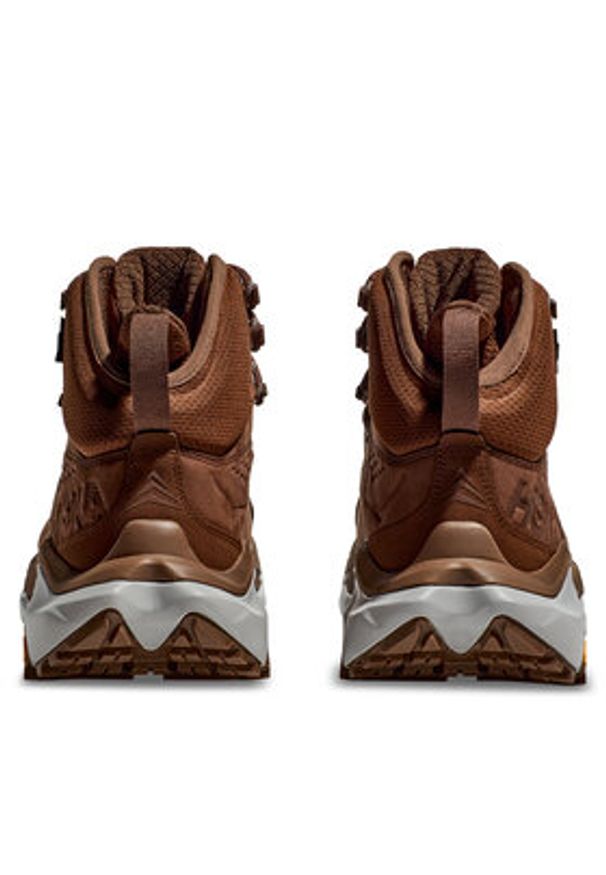 HOKA - Hoka Trekkingi Kaha 2 GTX GORE-TEX 1123155 Brązowy. Kolor: brązowy. Materiał: skóra, nubuk. Technologia: Gore-Tex. Sport: turystyka piesza