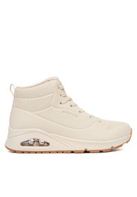 skechers - Skechers Sneakersy Uno 177097/OFWT Biały. Kolor: biały. Materiał: skóra