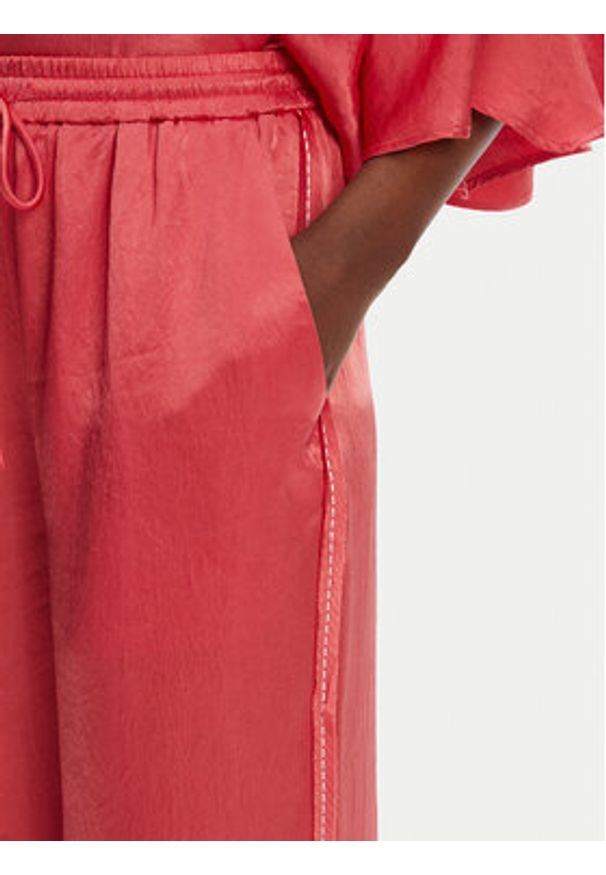 Pinko - PINKO Spodnie materiałowe 104595 A2BU Koralowy Regular Fit. Kolor: pomarańczowy. Materiał: syntetyk