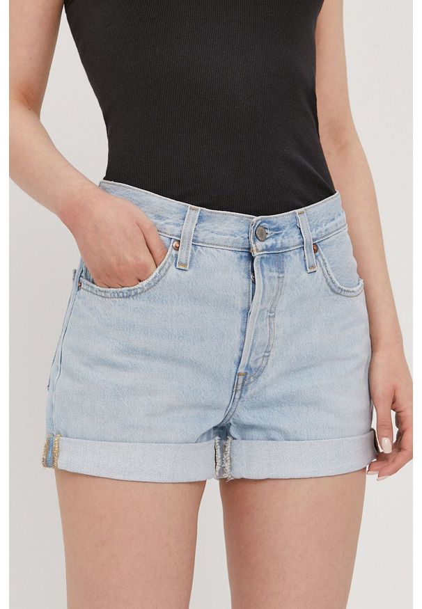 Levi's® - Levi's - Szorty jeansowe. Okazja: na co dzień, na spotkanie biznesowe. Kolor: niebieski. Materiał: jeans. Styl: casual, biznesowy